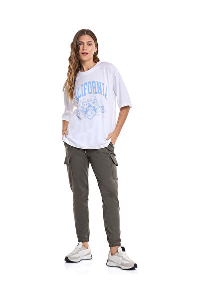 R&B Typography Print Oversized T-Shirt with Crew Neck and Short Sleeves