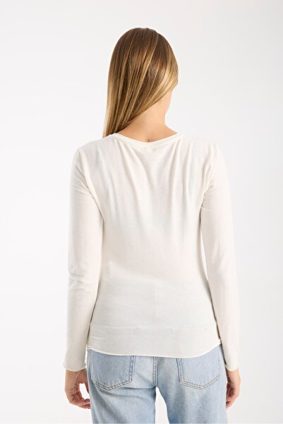 G-FOX Women's Long Sleeve Round Neck Stretchy Basic Blouse – Casual and Stylish 3009