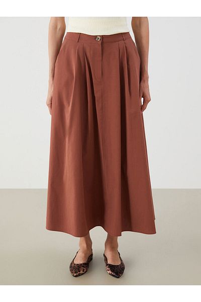 LC Waikiki New Season Standard Fit Pleated Skirt - S5Q375Z8