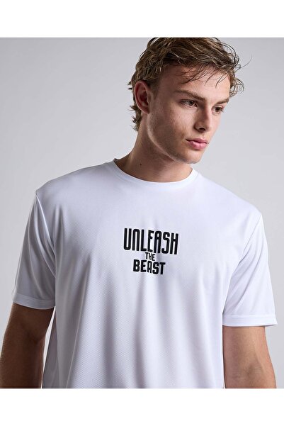 R&B Printed Active T-Shirt with Short Sleeves