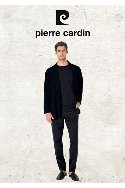 Pierre Cardin 5 Pieces 100% Cotton Robdöşambr & Long Sleeve - Short Sleeve Combed Cotton Pajama Set (2 Gift Socks)