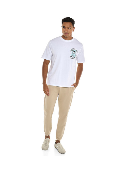 R&B Printed T-Shirt with Crew Neck and Short Sleeves