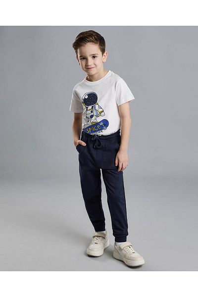 R&B Solid Joggers with Drawstring Waist