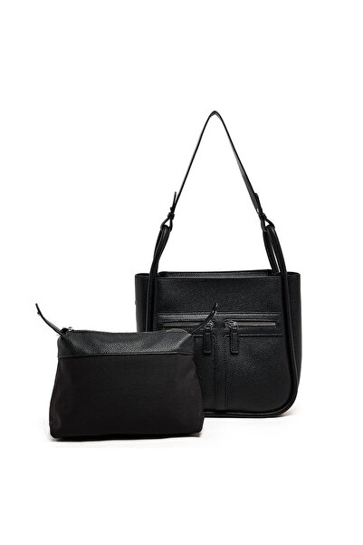 R&B حقيبة كتف مزخرفة مع جيب