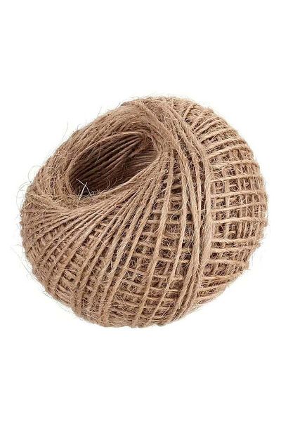 Generic 328 Feet Twine String Brown Jute Rope
