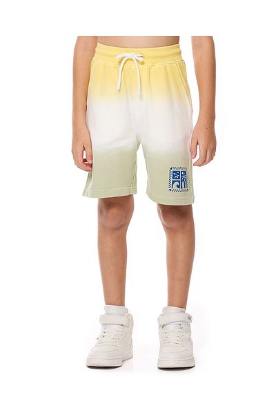 R&B Color Block Bermuda Shorts with Drawstring Waist
