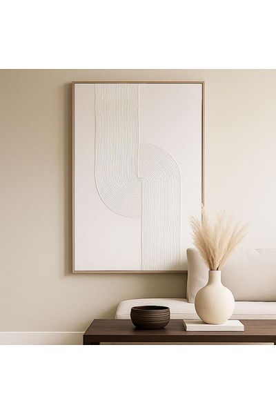 Vi Markets Abstract mural with connected lines