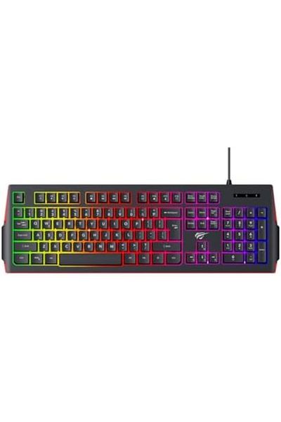 Havit Gamenote KB866L Gaming Keyboard - RGB Backlit, Mechanical Feel, Ergonomic Design, Anti-Ghostin