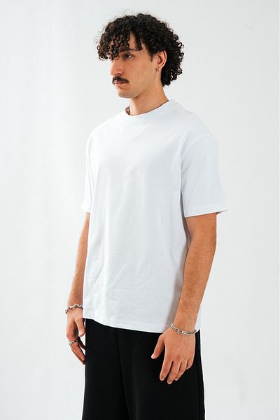 Twobucks Minimal Urban Oversize White Men's T-Shirt