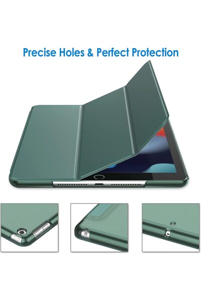 Fibaks Apple İpad 7. 8. 9. Nesil 10.2 Güçlü Manyetik Smart Kapak Devrilmez Standlı Uyku Modlu Tablet Kılıfı