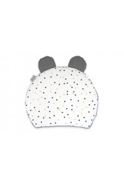 NO BRAND Flat Pillow with Ears for Babies, 35 x 28 cm, Tiny Star, Sweet Confetti