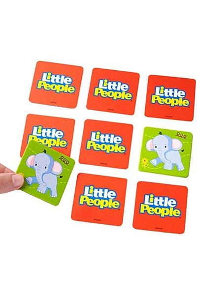 mattel Fisher-Price Make-A-Match Card with Little People Theme