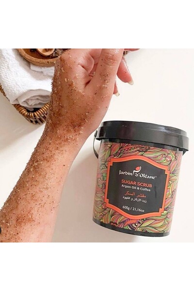 Jardin D Oleane جاردن دي أوليان مقشر السكر بزيت الأركان والقهوة | Argan Oil & Coffe ا600 غم