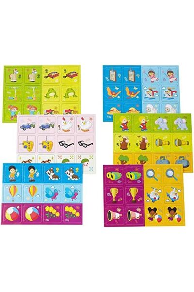 mattel Fisher-Price Make-A-Match Card with Little People Theme