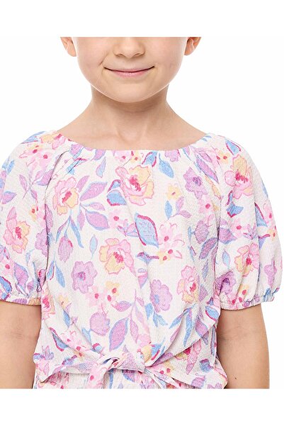 R&B Floral Printed Top and Skirt Set