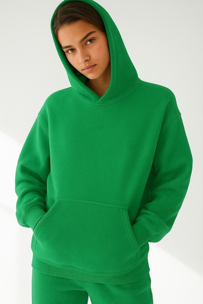 E-ROMA Sweatshirt unisex cu culoare solidă