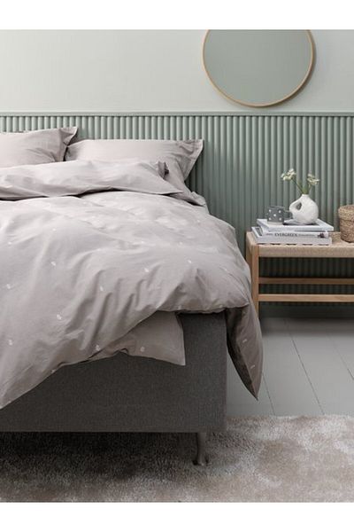OEM Bed linen + sheet ELLIE 200x220 light gray
