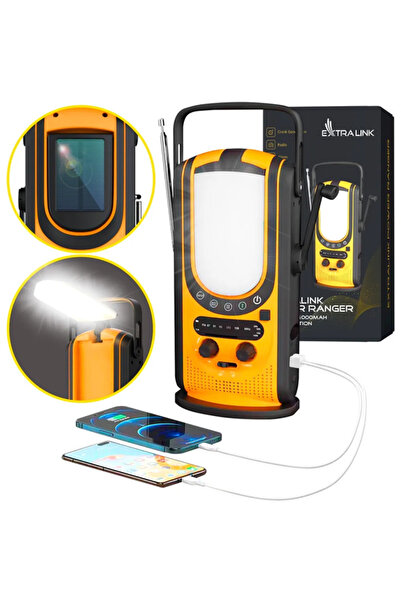 Extralink Radio Power Ranger EPS-6000, Baterie externă 6000 mAh, Lanternă LED...