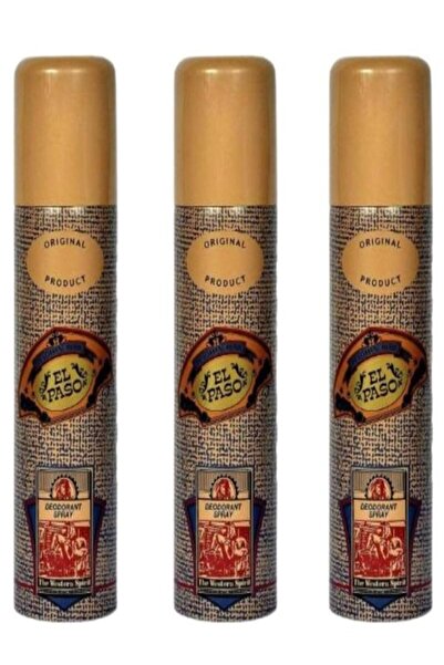 Lomani عبوة من 3 بخاخ مزيل عرق إل باسو 200 مل - للجنسين