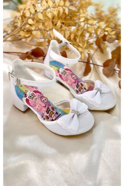 PARLAVERA Girl's Labubu Printed Heeled Shoes