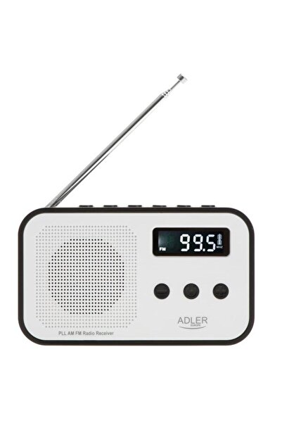 adler Radio AD 1907, 40 de stații, 0,6 W, Jack 3,5 mm, 600 mAh (Alb)