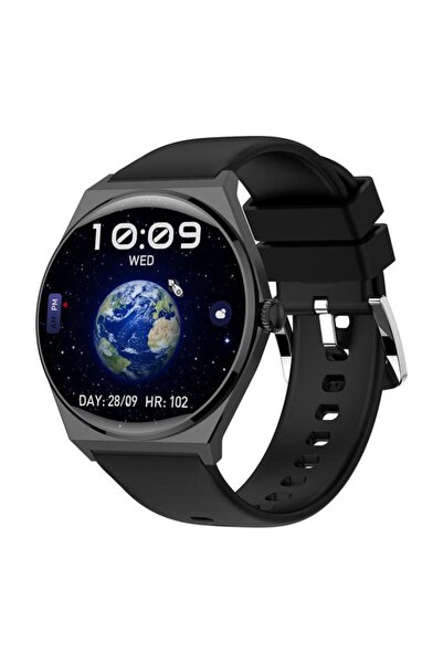 MAXCOM Ceas inteligent EcoWatch 5, ecran AMOLED de 1,43", IP68, monitorizare sport (negru)