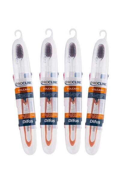 Difaş Difas Toothbrush ProClinic Volcanic 4 pieces