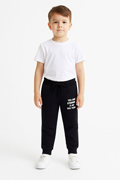 ModaPlaza Pantaloni de sport pentru băiat, cu imprimeu You Are Stronger, 5-12...