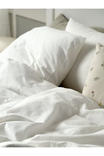 OEM Crepe bed linen TINNE 200x220 white