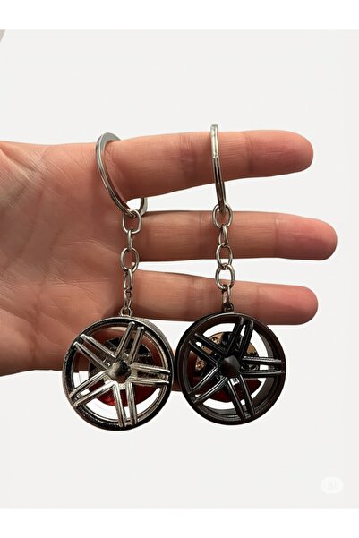 BURUCRAFT Dönen Disk Jant Anahtarlık Metal (1ADET)