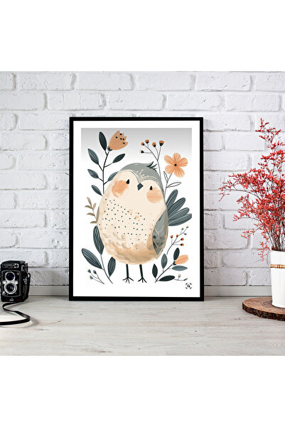 woodsia Tablou cu poster din lemn MDF cu aspect de cadru dintr-o singură buca...