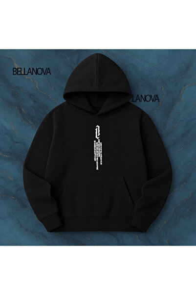 bellanova Κορυφαίας ποιότητας Unisex Φούτερ με κουκούλα και 3 κλωστές