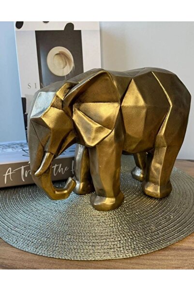 jeane home decor Dev Boy Kübik Geometrik Fil Hediyelik Dekoratif