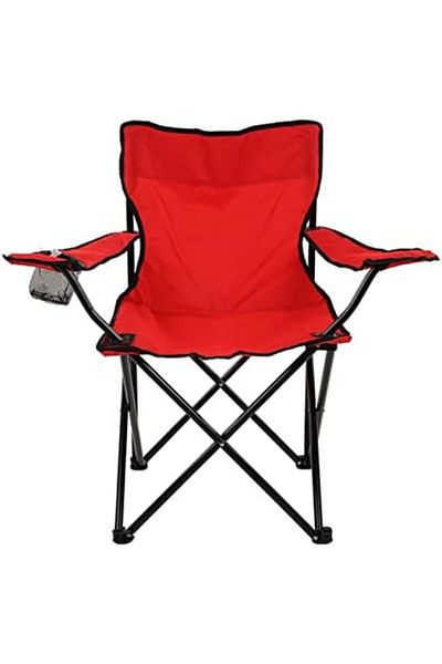 Türkiye Outdoor Folding Chair Rustproof Strong Frame Cup Holder Portable Camping Folding Chair with Storage