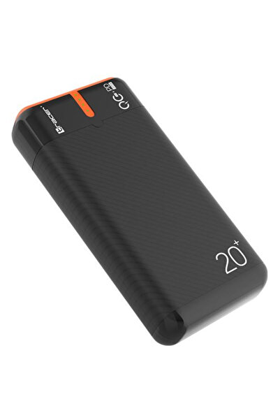 Tracer Външна батерия EnerGen 20000mAh, 2 x USB, 1 x USB Type-C (Черен/Оранжев)