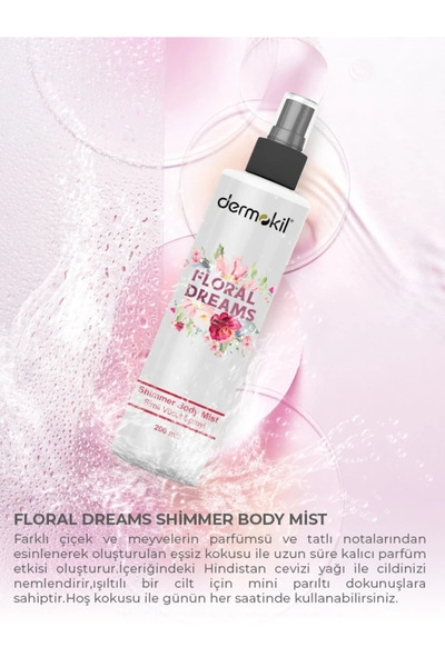 Dermokil Floral Dreams Shimmer Body Sprey 200 mlx3Adet