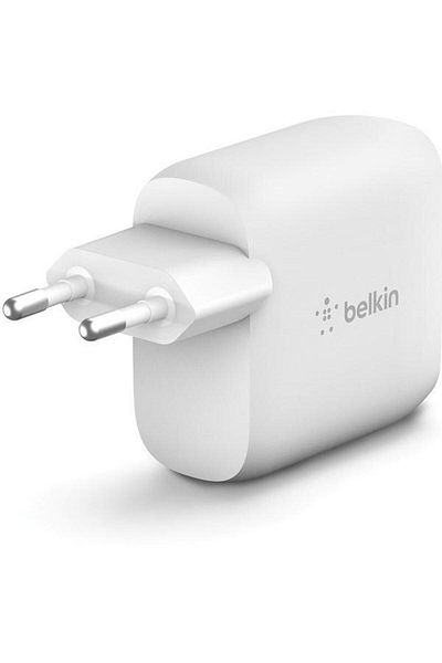 Belkin WCE 001 VF 1 MWH Dual USB-A Network Charger (White)
