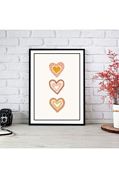 woodsia Tablou cu poster din lemn MDF cu aspect de cadru dintr-o bucată CRMD ...