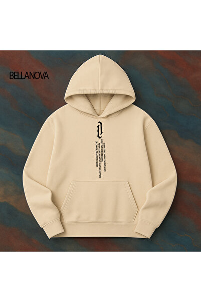 bellanova Κορυφαίας ποιότητας Unisex Φούτερ με κουκούλα και 3 κλωστές