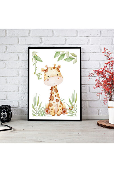 woodsia Tablou cu poster din lemn MDF cu aspect de cadru dintr-o singură buca...