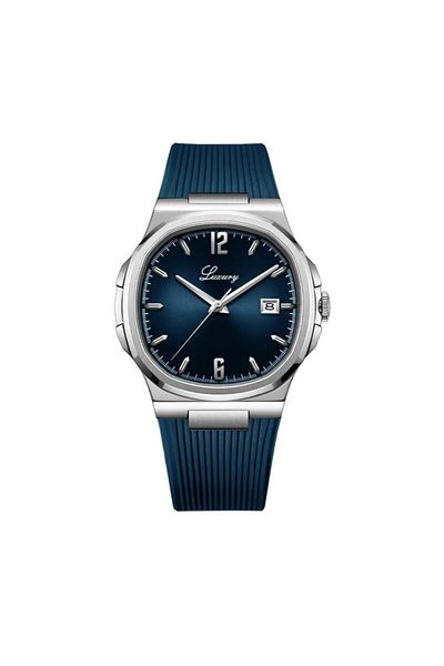 Luxure Men's watch with classic design made of rubber