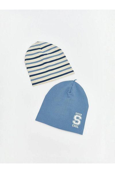 LC Waikiki Printed Baby Boy Beanie 2 Pack (W5)