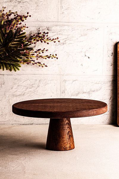 Snippy Ligno - Wooden Cake Stand Pedestal Presentation Stand 25 cm