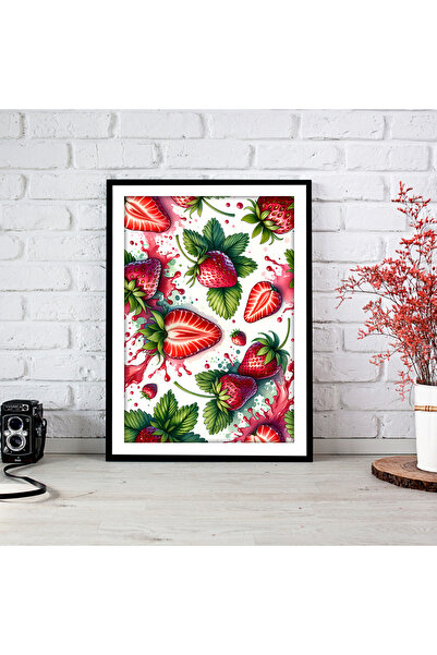 woodsia Tablou cu poster din lemn MDF cu aspect de cadru dintr-o singură buca...