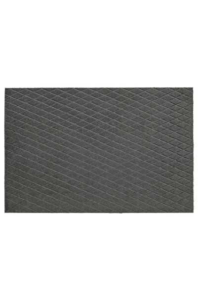 TEZPAZAR Österild Kapı Önü Paspası Uzunluk 90 Cm Desenli İnce Paspas Koyu Gri Genişlik 60 Cm I.k:e.a