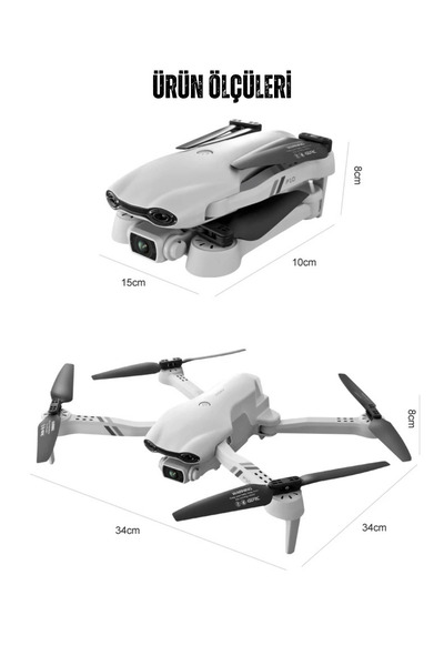 giffy Katlanabilir Full HD Fotoğraf Video Çekebilen Drone 20-25 Dakika Uçuş Süresi Kutulu Şarjlı Kumandalı