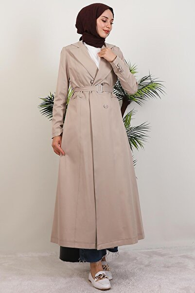 GİYZAMİLA Κρέμα Lenora Trench Coat