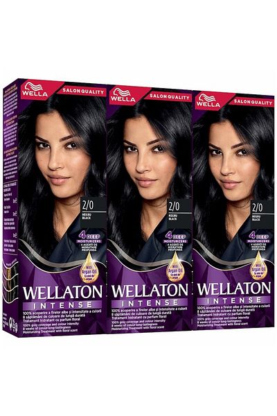 Wella Set 3x Wellaton 2/0, Black