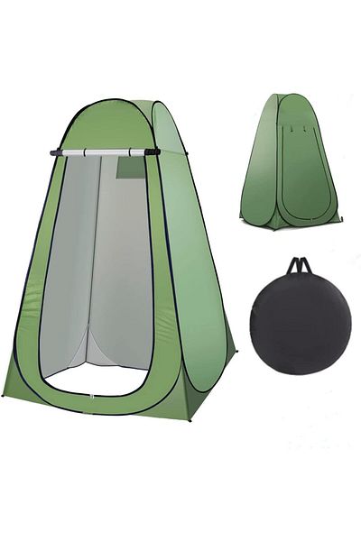 SKY TOUCH SKY-TOUCH Outdoor Changing Clothes Tent, Pop Up Shower, Portable Folding Toilet With Carry Bag, Beac
