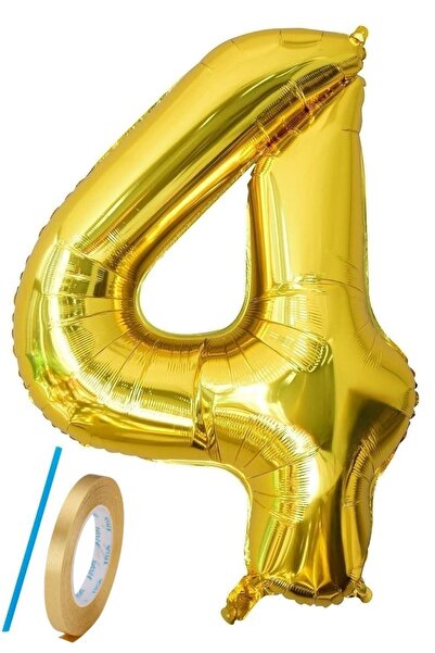 PARTİAVM 4 Year Old Girl's Birthday Mermaid Balloon Bouquet Mermaid Theme Gold Number Balloon Chain Concept